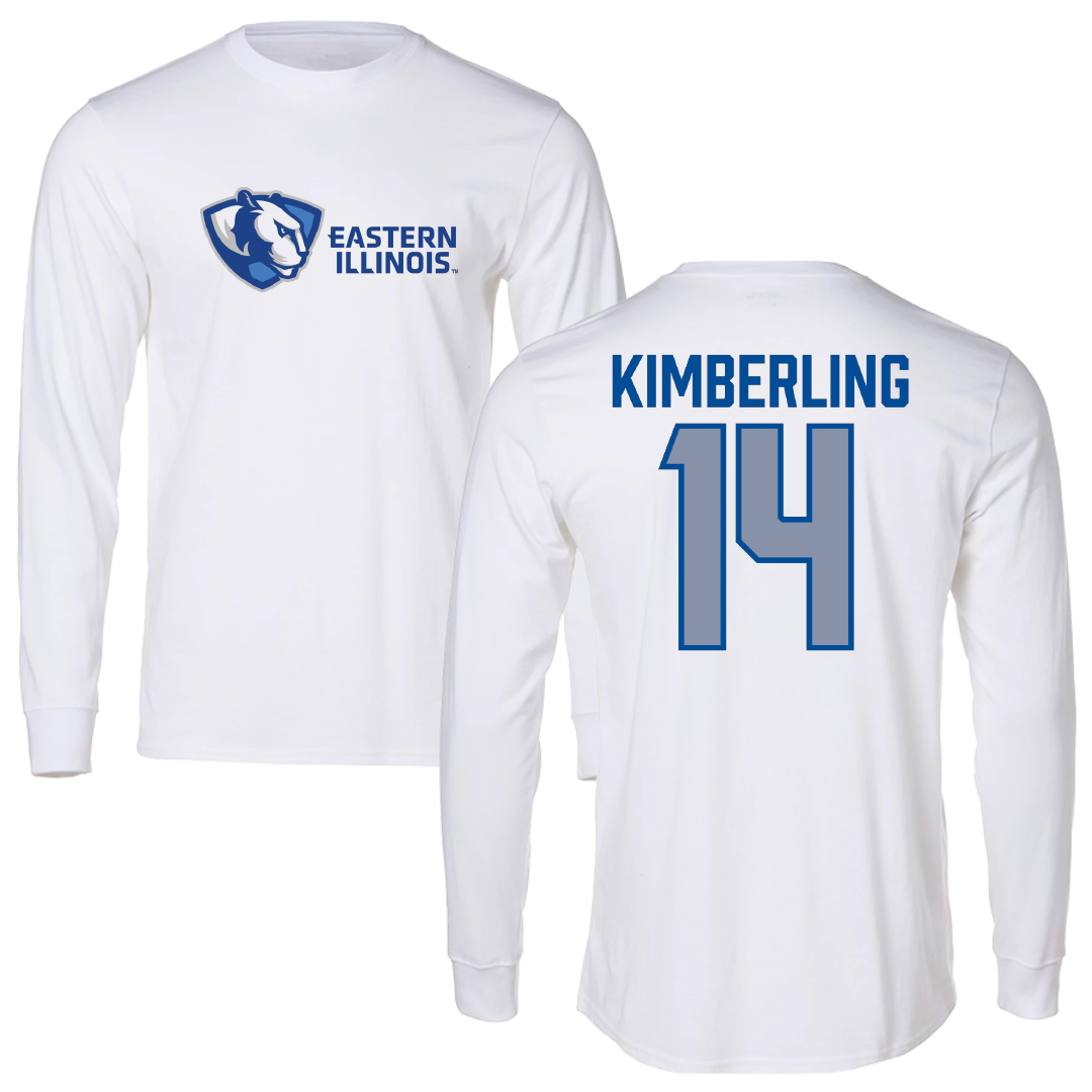 Eastern Illinois University Soccer White Long Sleeve - #14 Kyle Kimberling