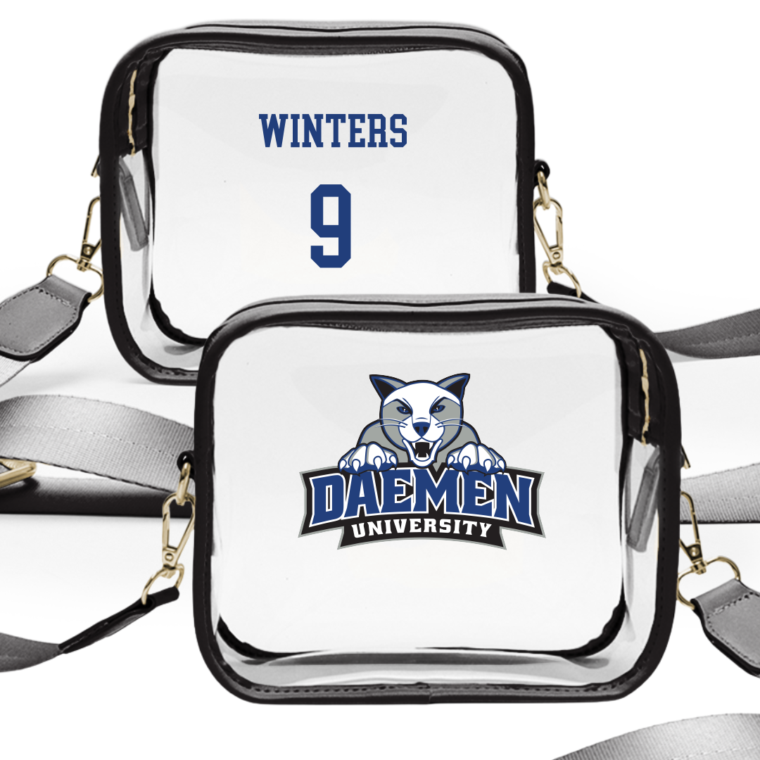 Daemen University Volleyball (M) Black Clear Stadium Bag - #9 Bradyn Winters