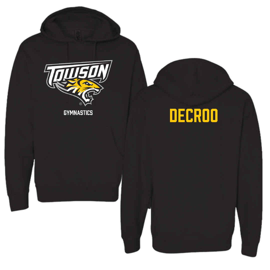 Towson University Gymnastics (W) Black Hoodie - Isabella DeCroo
