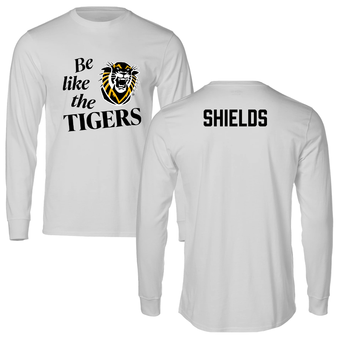 Fort Hays State University Wrestling (M) Light Gray Be Like Us Performance Long Sleeve - Aiden Shields