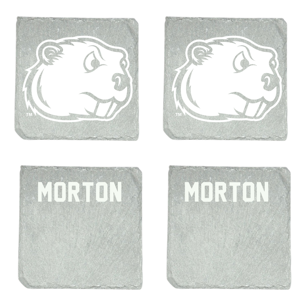 Minot State University Wrestling (M) Stone Coaster (4 Pack)  - Carmine Morton