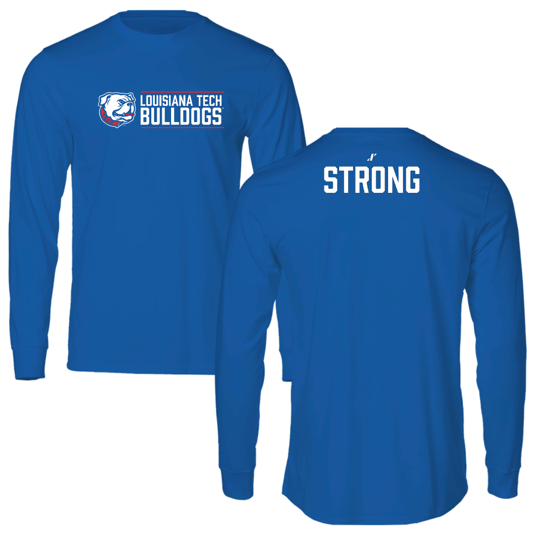 Louisiana Tech University TF and XC Blue General Long Sleeve - Trelondra Strong