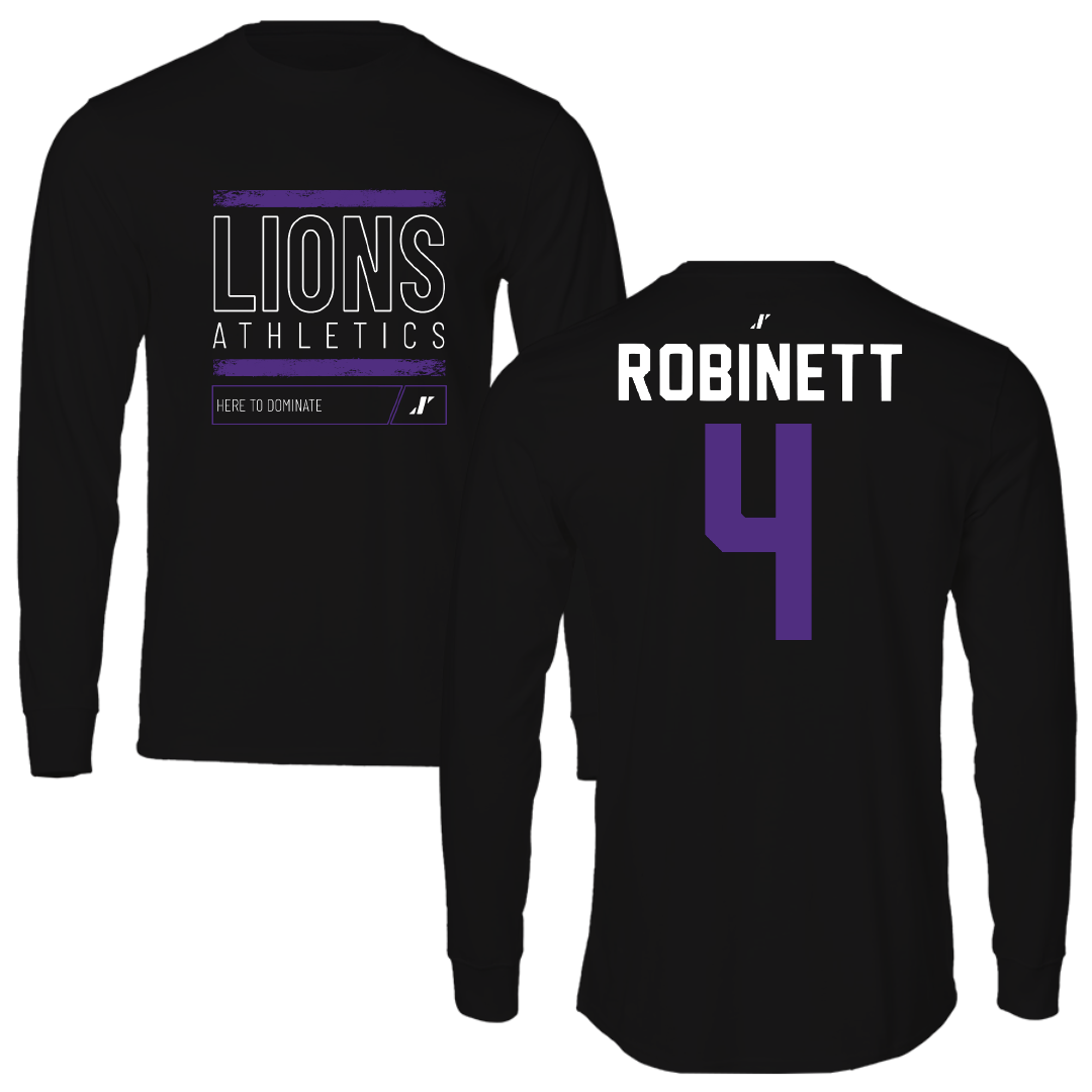 Nelson University Softball Black Dominate Long Sleeve - #4 Anna Robinett