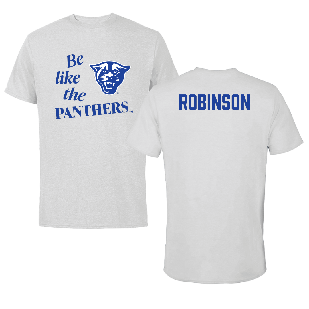 Georgia State University TF and XC Light Gray Be Like Us Tee - Aasia Robinson