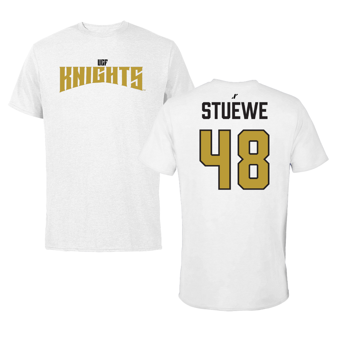 University of Central Florida Softball White Classic Performance Tee - #48 Ava Stuewe