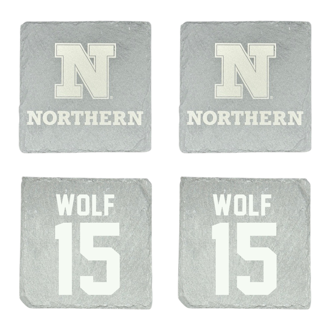 Northern State University Softball Stone Coaster (4 Pack)  - #15 Brooke Wolf