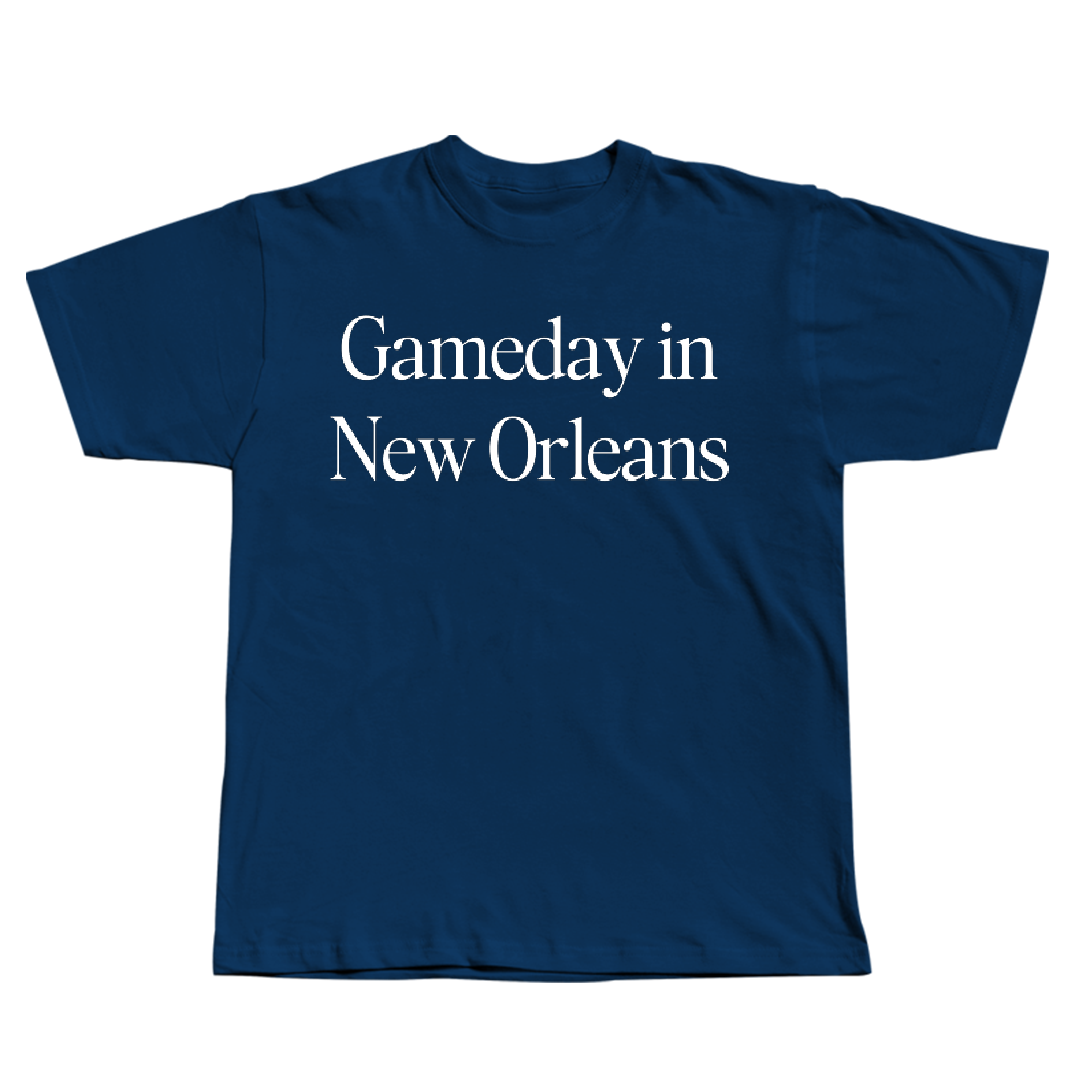 University of New Orleans Baseball Navy Gameday Tee - #4 Evan Rogers
