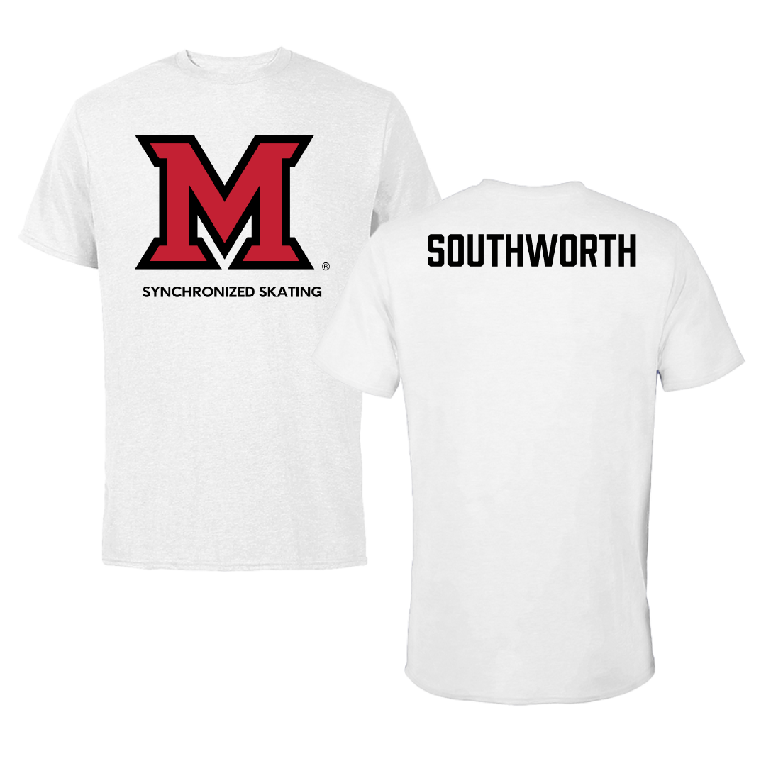 Miami University (Ohio) Synchronized Skating White Tee - Paige Southworth