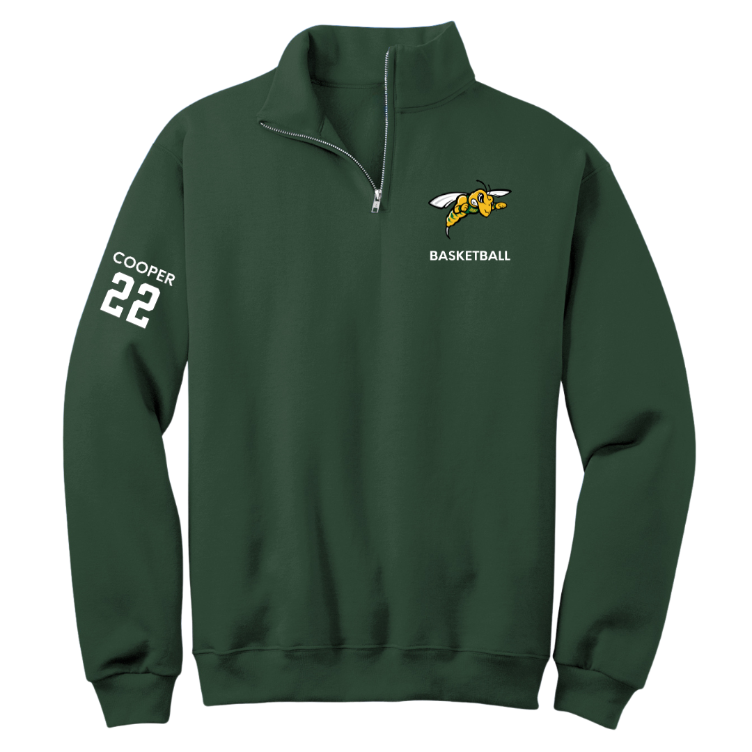 Black Hills State University Basketball (W) Forest Green Quarter-Zip - #22 Emily Cooper