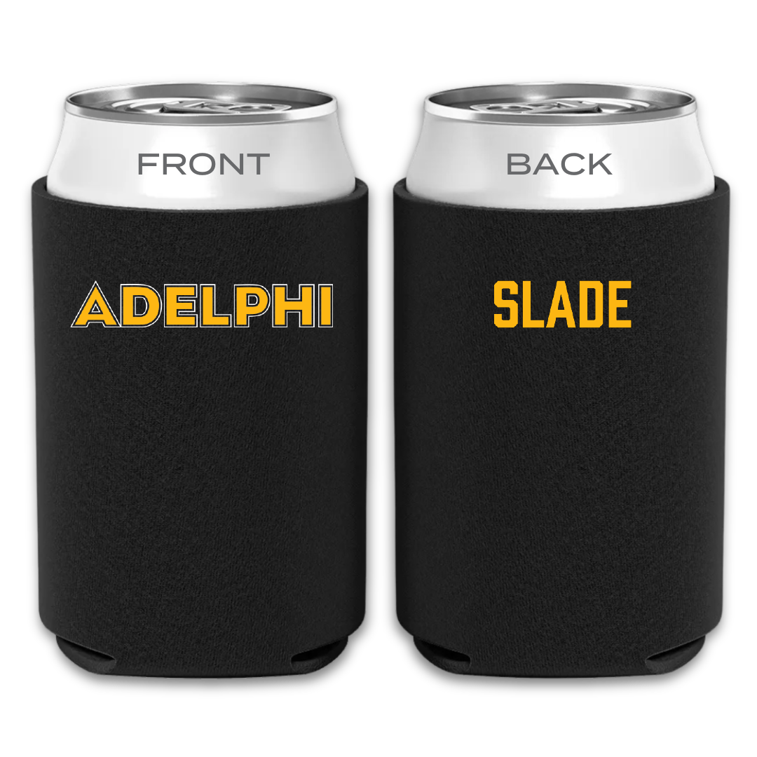 Adelphi University Golf (W) Black Can Cooler - Cat Slade
