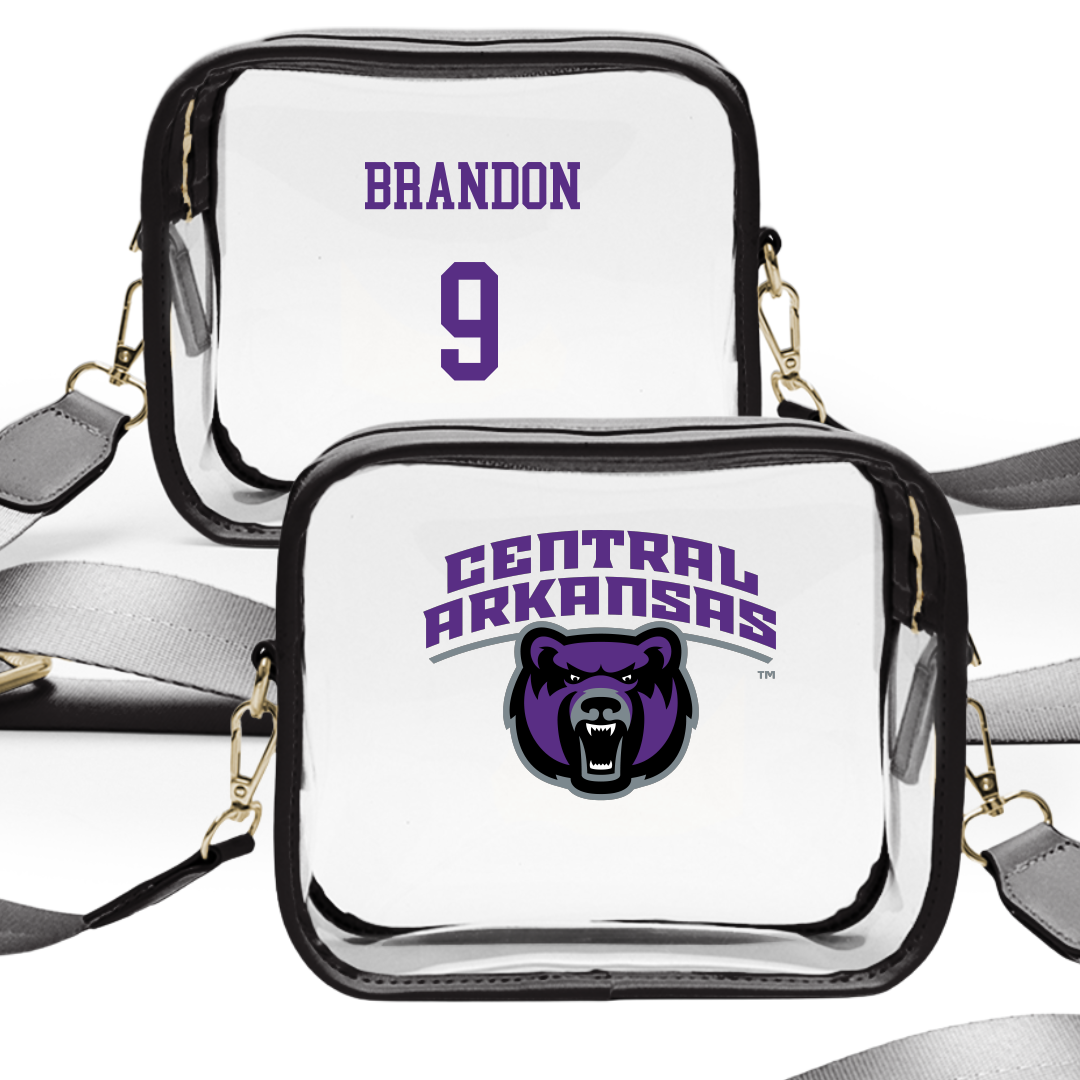 University of Central Arkansas Softball Black Clear Stadium Bag - #9 Trinity Brandon