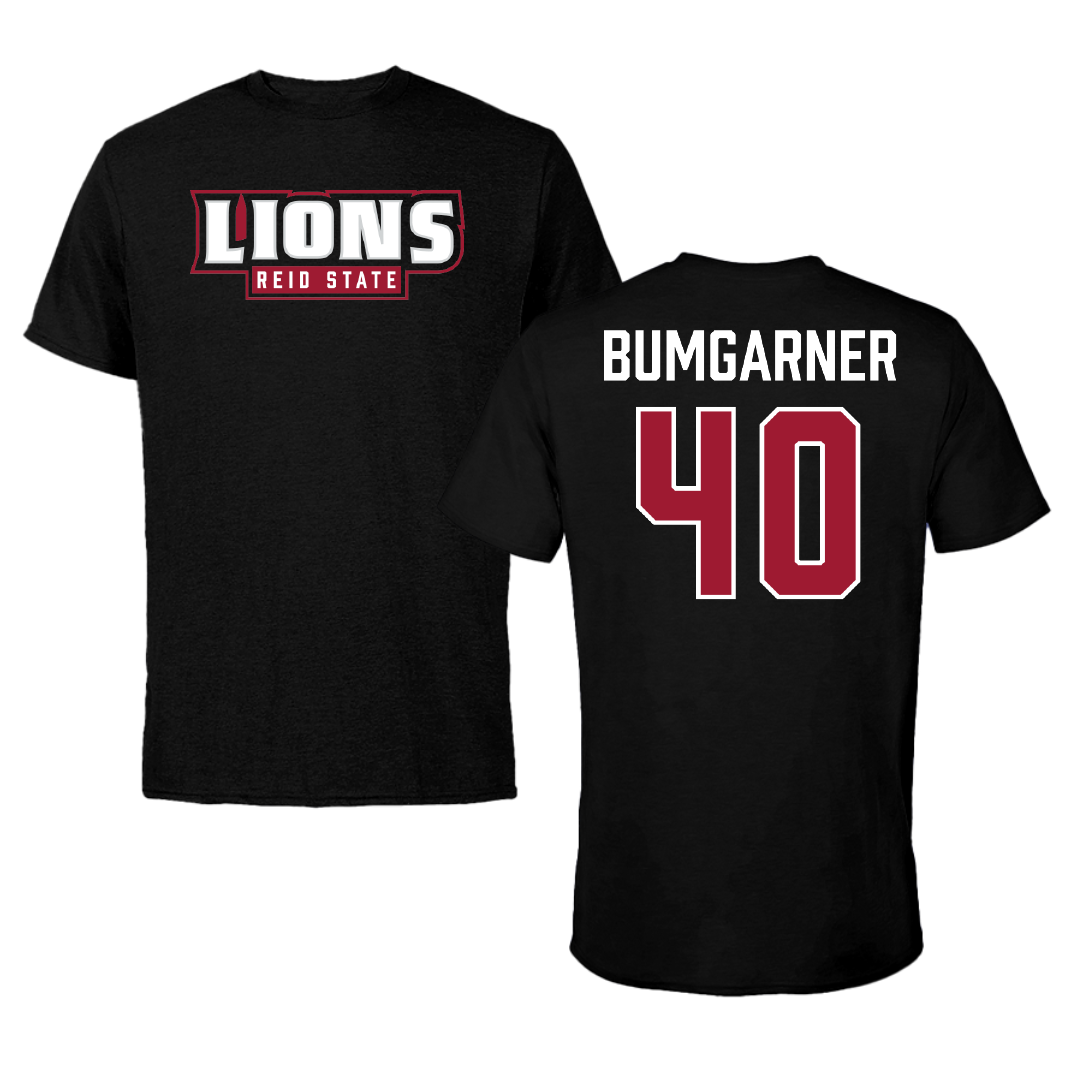 Reid State Community College Baseball Black Performance Tee - #40 Jake Bumgarner