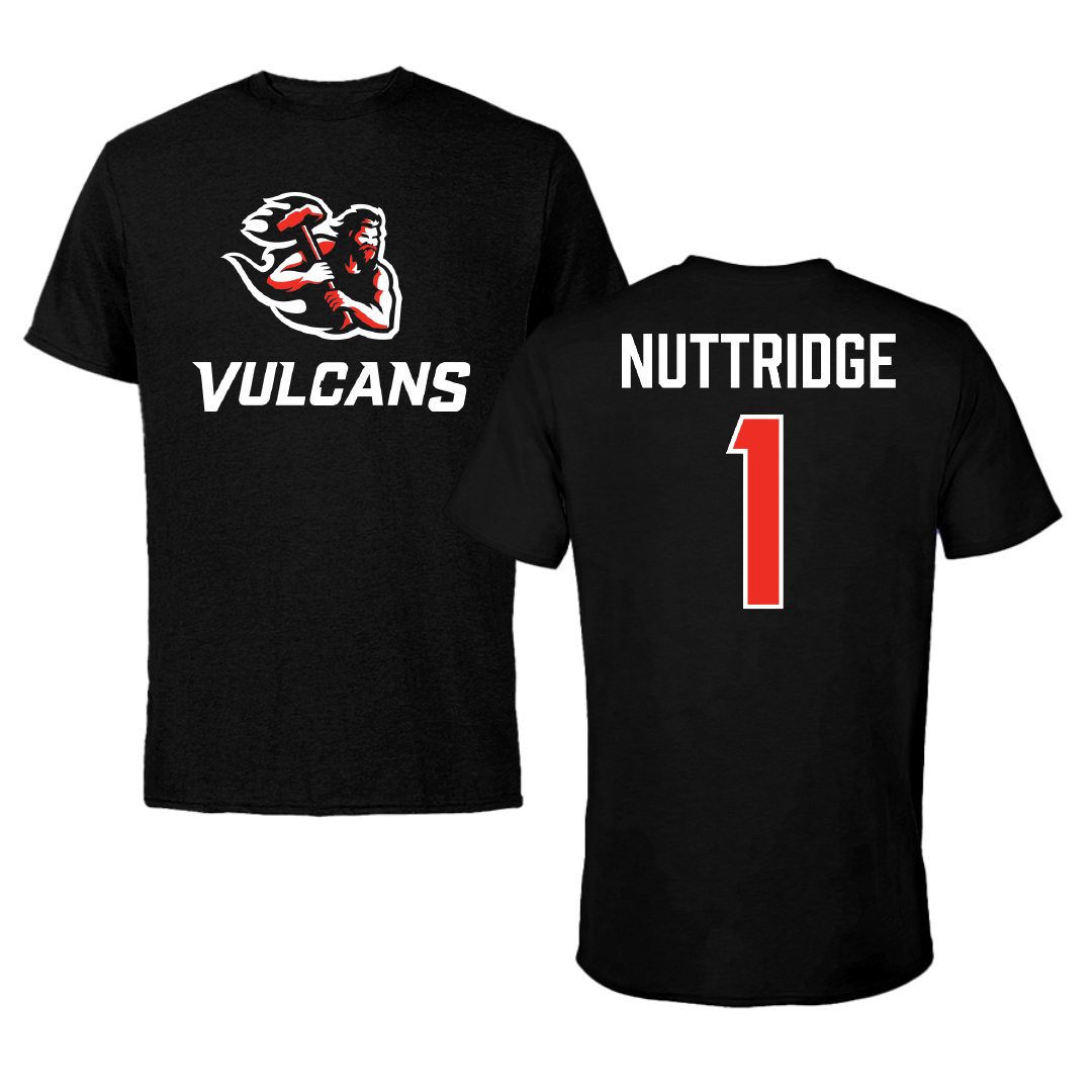 PennWest California Baseball Black Performance Tee - #1 Jason Nuttridge