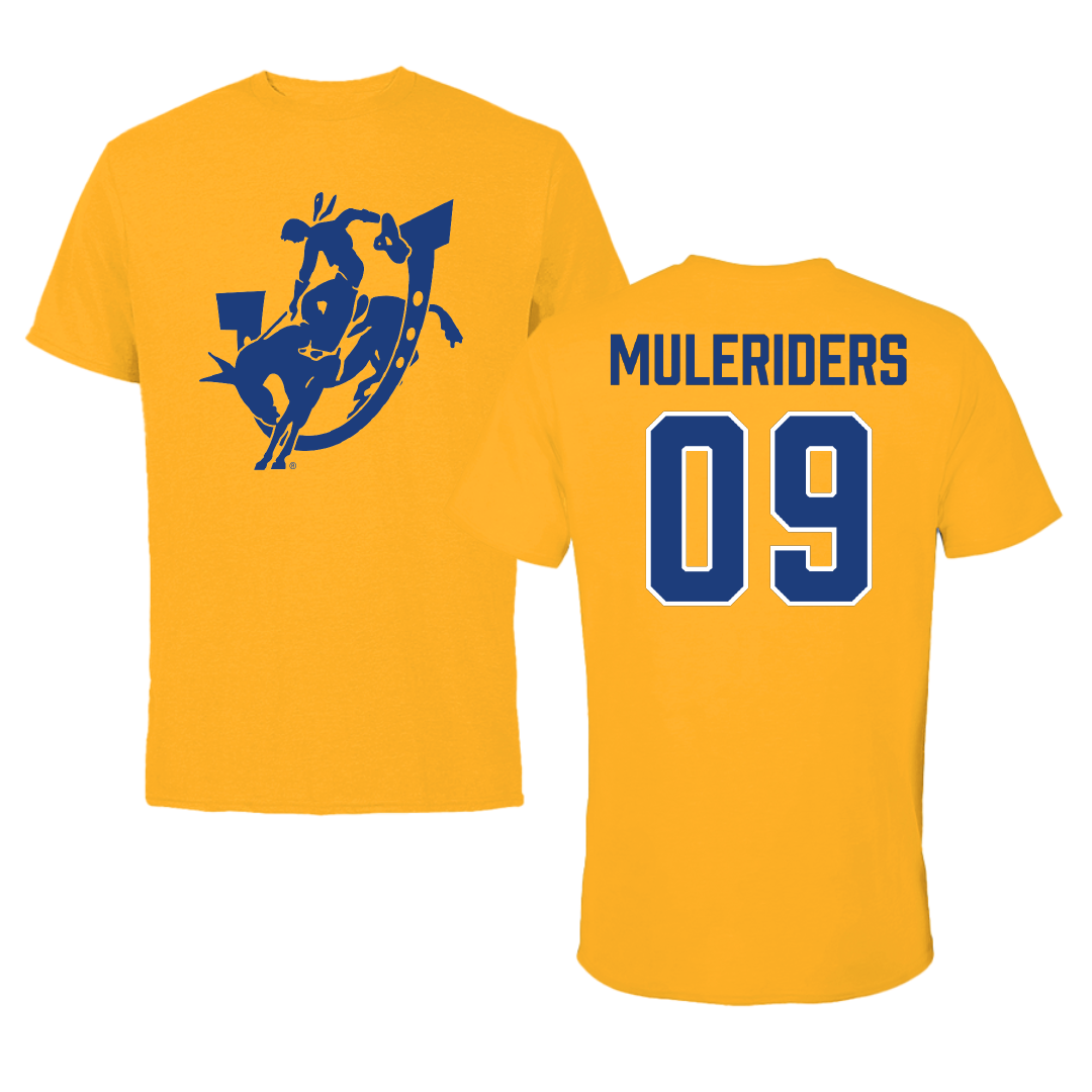 Southern Arkansas University Basketball (M) Gold Performance Tee - #09 SAU Muleriders
