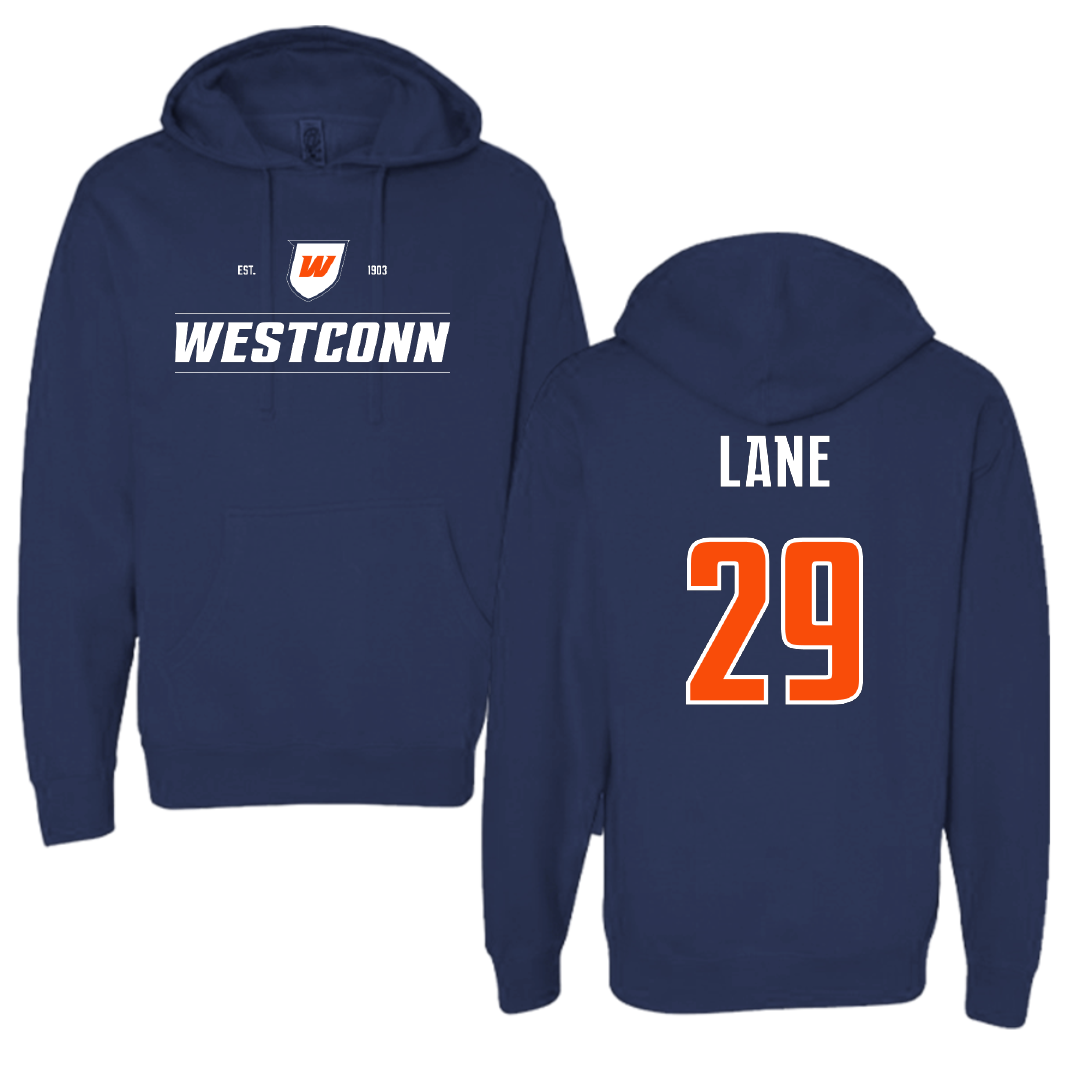 Western Connecticut State University Ice Hockey (M) Navy General Hoodie - #29 Liam Lane