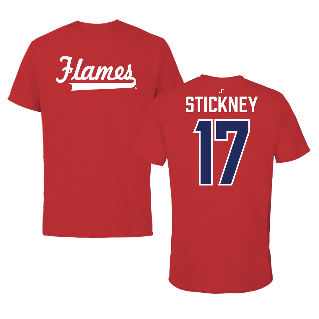 UIC Softball Red Tee - #17 Siena Stickney