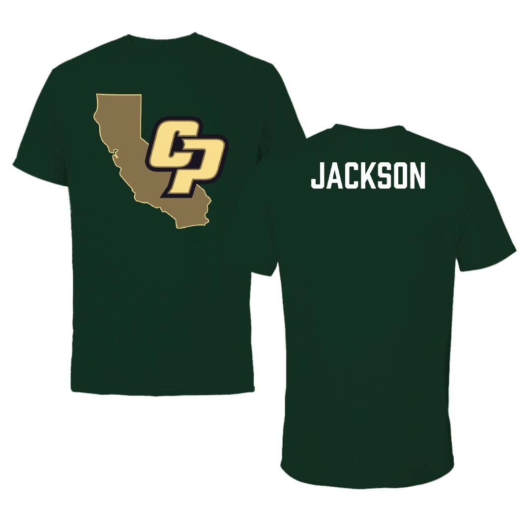 Cal Poly TF and XC Forest Green State Performance Tee - Jordan Jackson