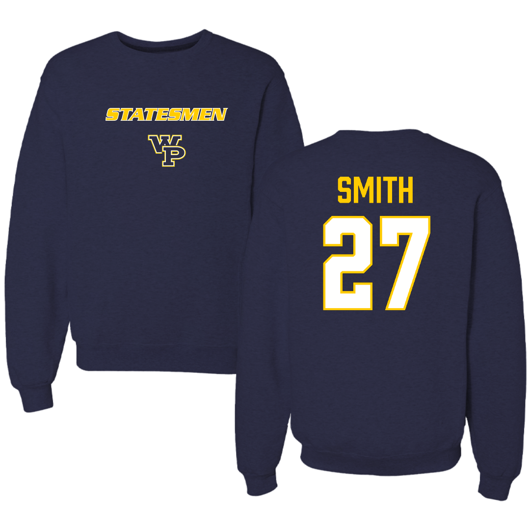 William Penn University Lacrosse (M) Navy Crewneck - #27 Tyler Smith
