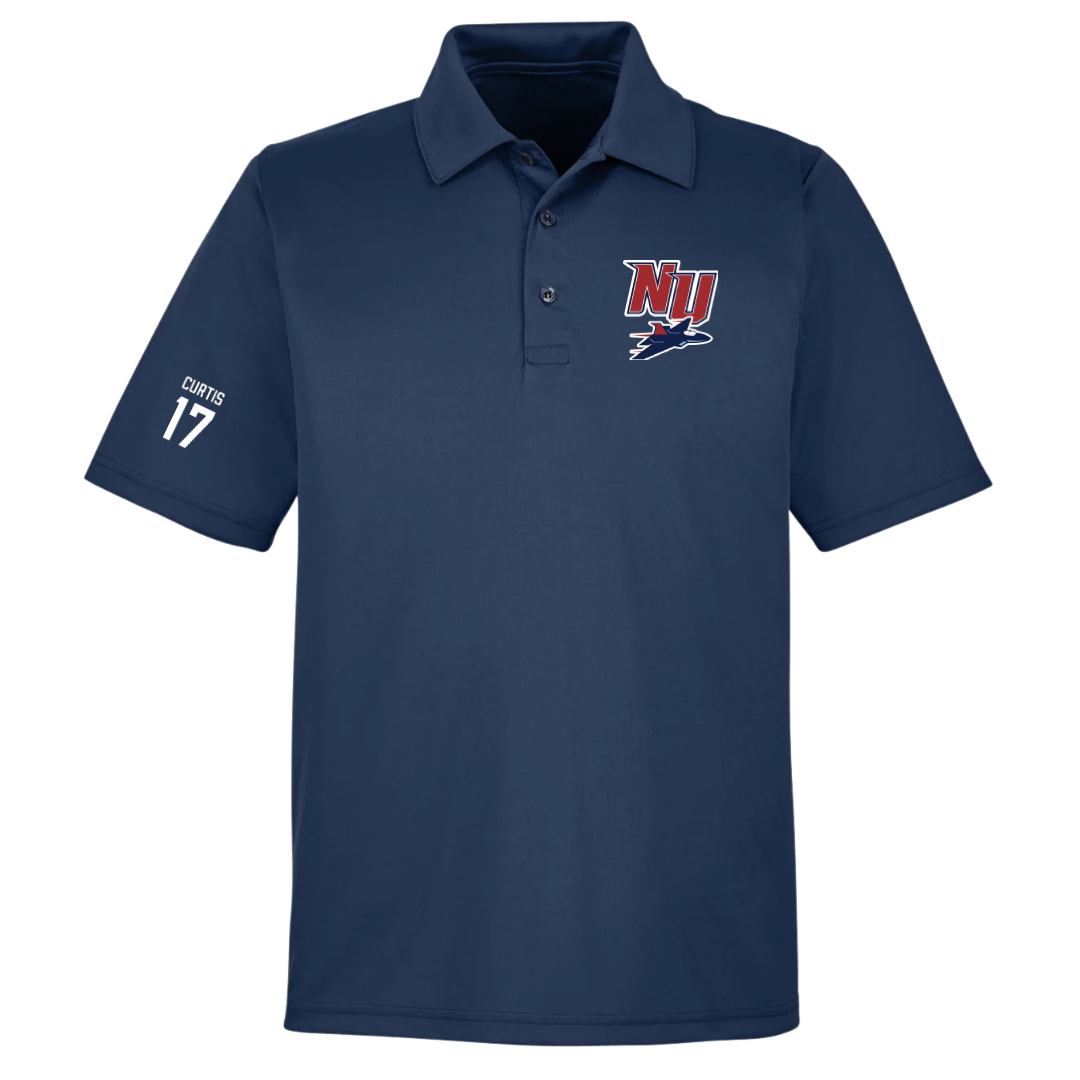 Newman University Baseball Navy Polo - #17 Kellen Curtis