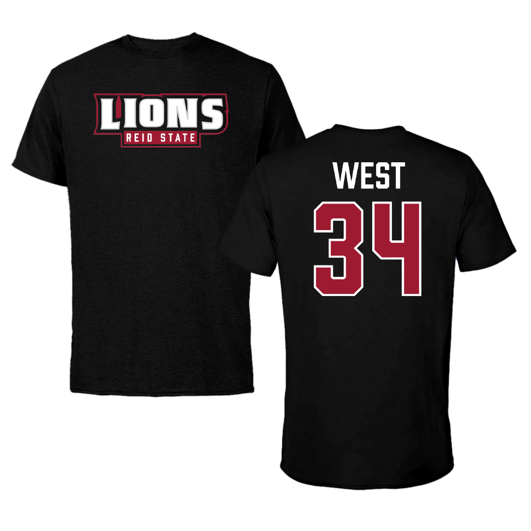 Reid State Community College Baseball Black Tee - #34 Camden West