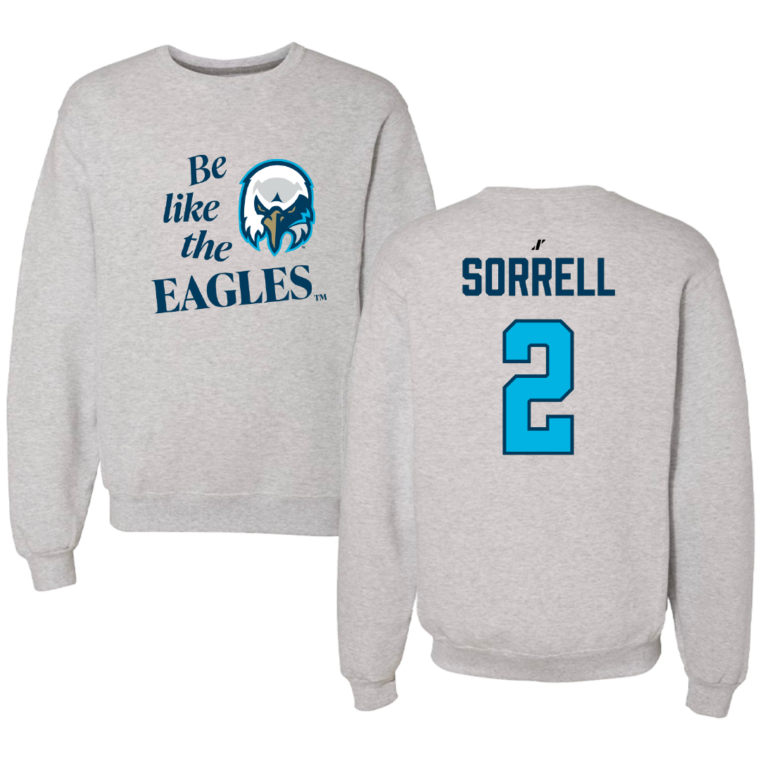 Wake Tech Community College Basketball (M) Light Gray Be Like Us Crewneck - #2 Sj Sorrell