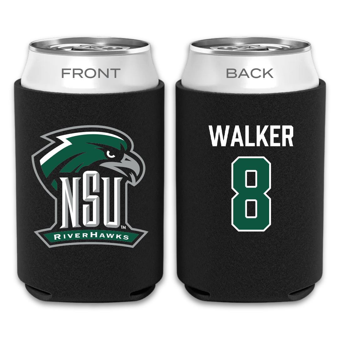 Northeastern State University Football Black Can Cooler - #8 Khaden Walker