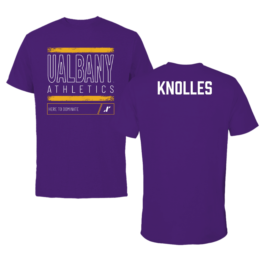 University at Albany Dance Purple Dominate Tee - Abbey Knolles