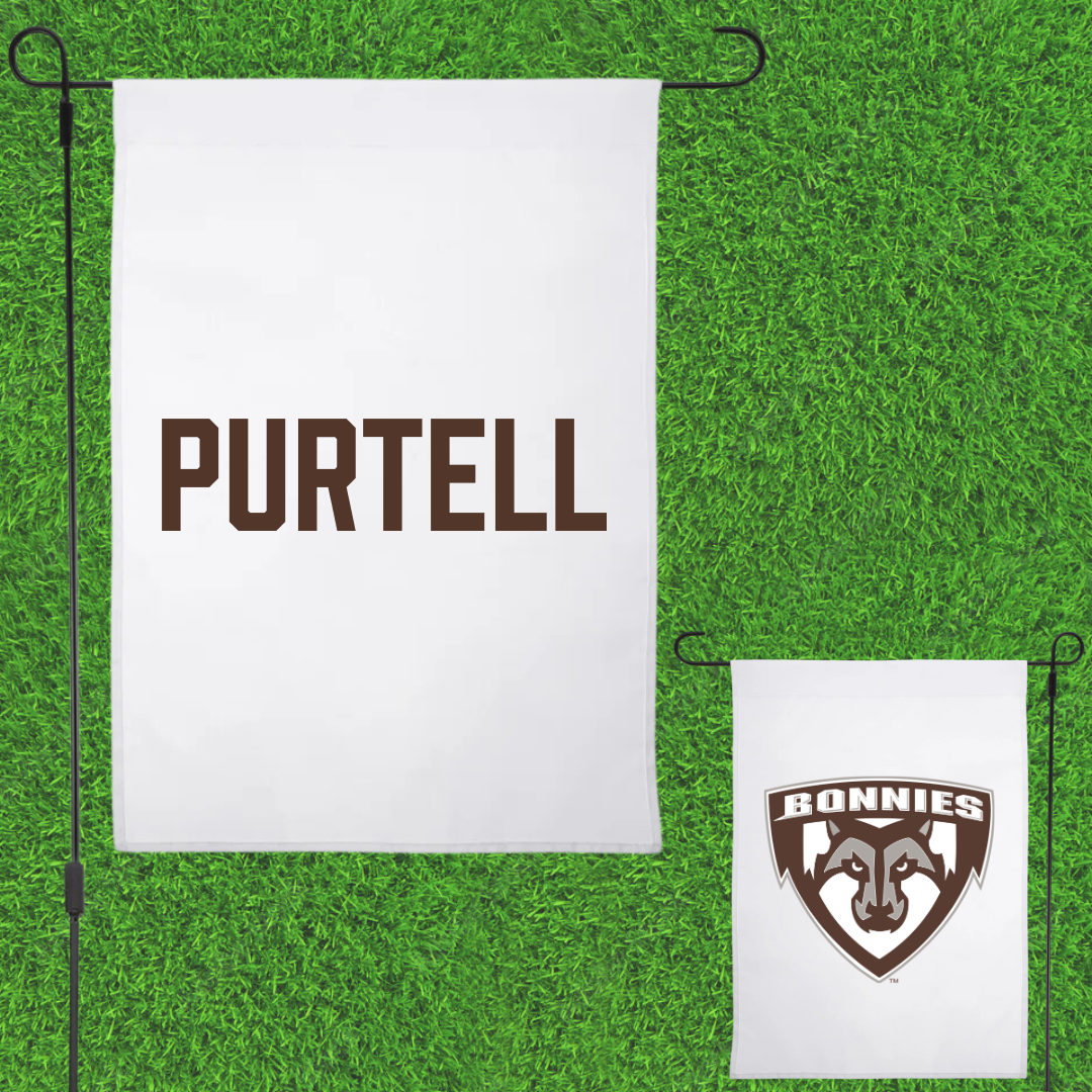 St. Bonaventure University Swimming & Diving White Garden Flag - Grace Purtell