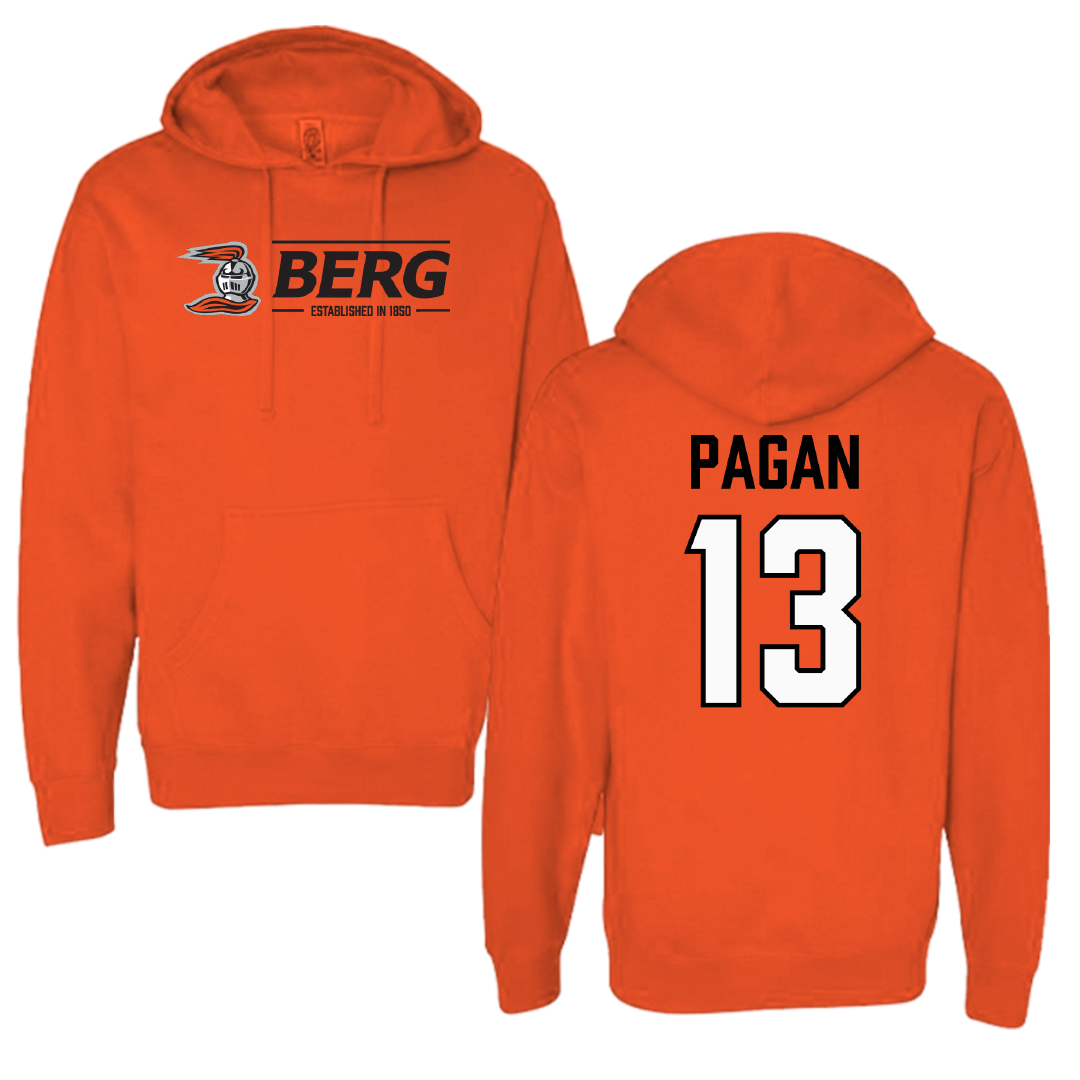 Heidelberg University Lacrosse (M) Orange General Hoodie - #13 Elijah Pagan