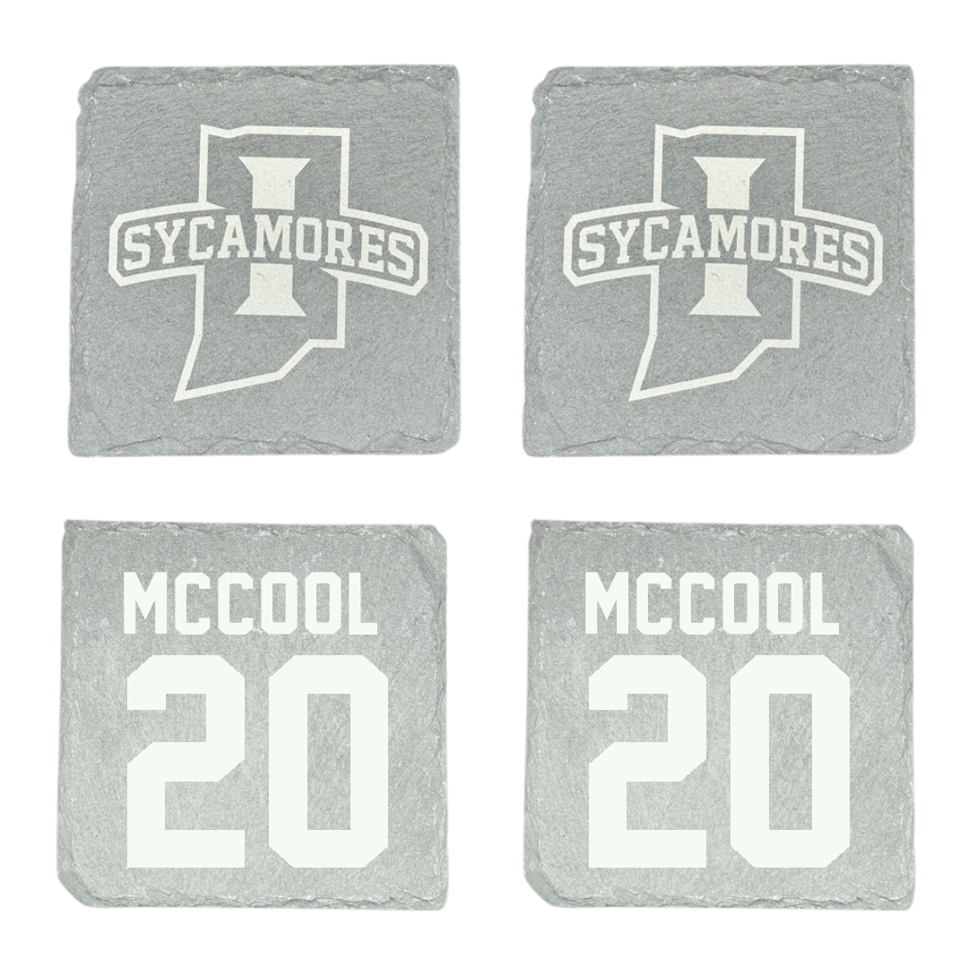 Indiana State University Football Stone Coaster (4 Pack)  - #20 Max McCool
