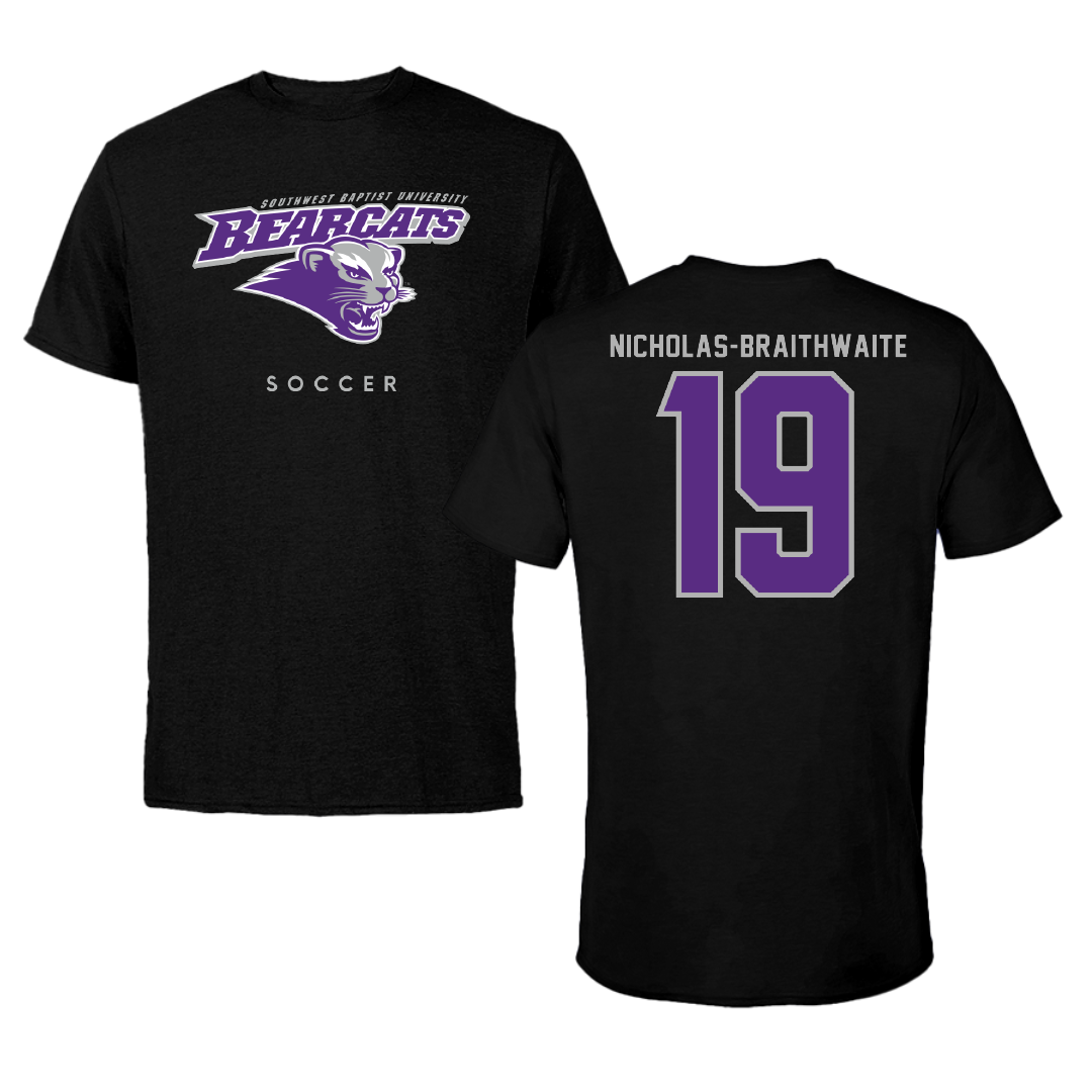Southwest Baptist University Soccer Black Performance Tee - #19 Kiara Nicholas-Braithwaite