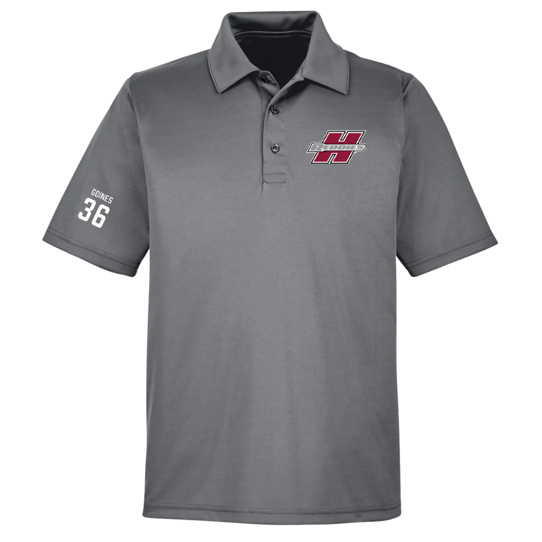 Henderson State University Baseball Light Gray Polo - #36 Dawson Goines