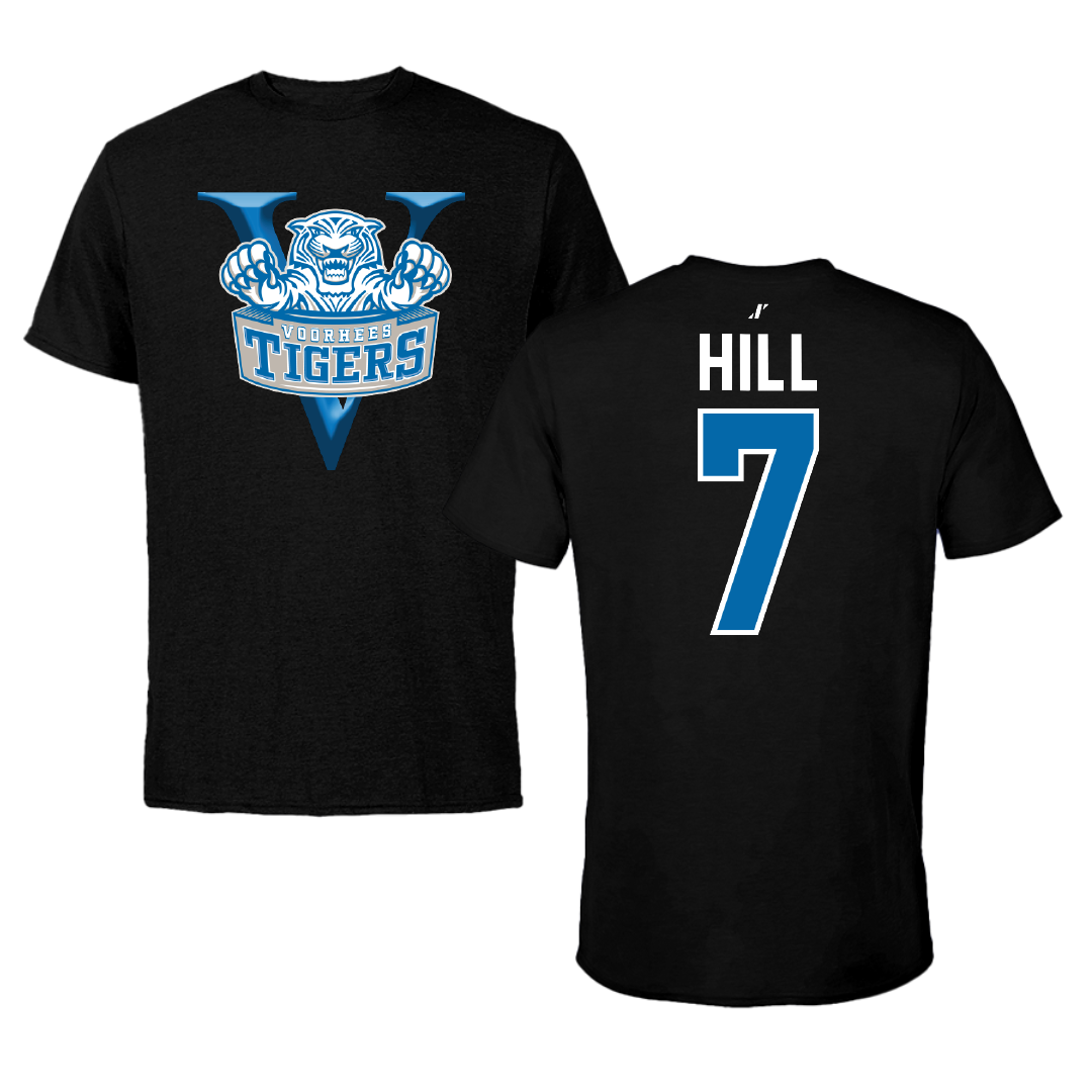 Voorhees University Softball Black Performance Tee - #7 Brianna Hill