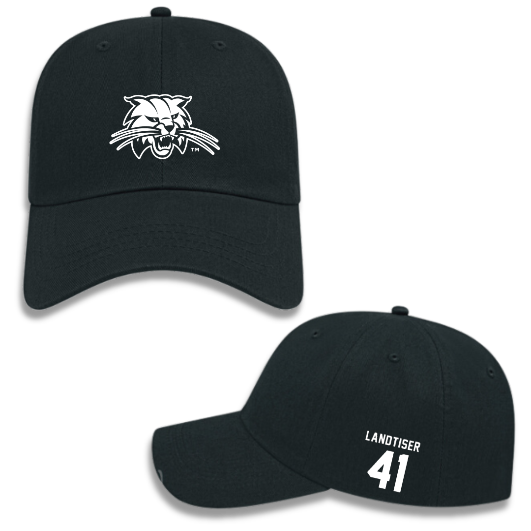 Ohio University Baseball Black Hat - #41 Colton Landtiser