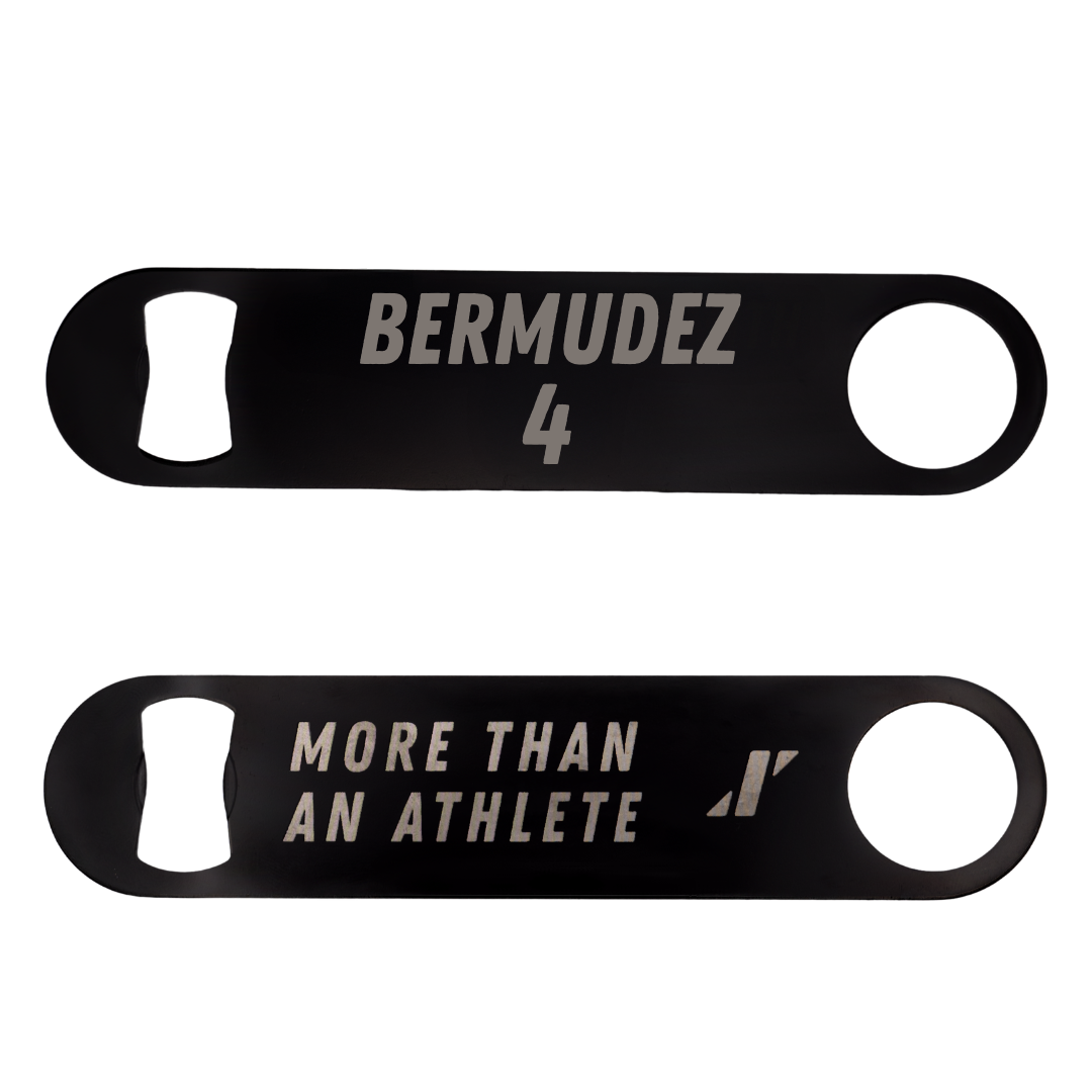Florida International University Baseball Black Bottle Opener - #4 Derek Bermudez