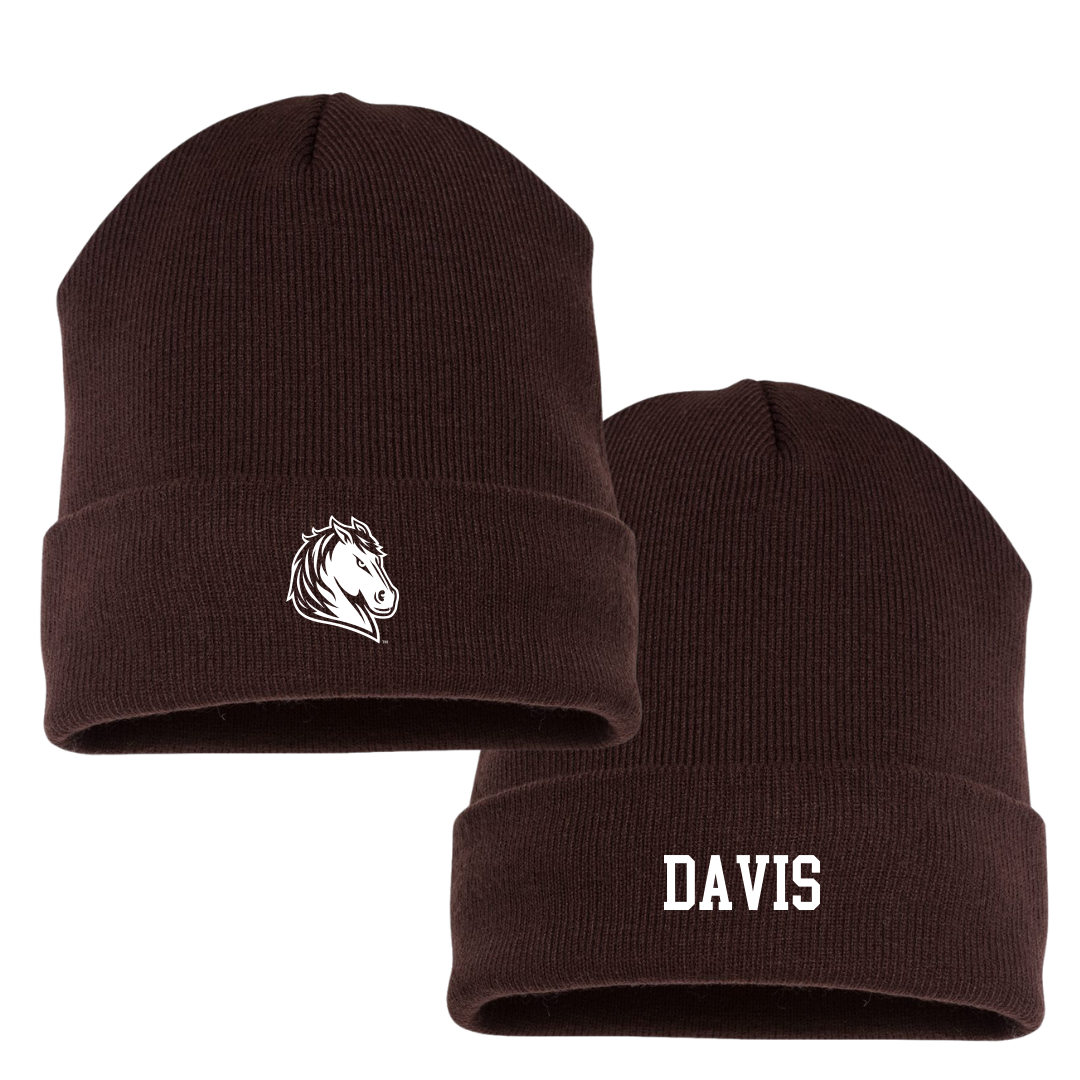 Southwest Minnesota State University Football Brown Beanie - #25 Jaylen Davis