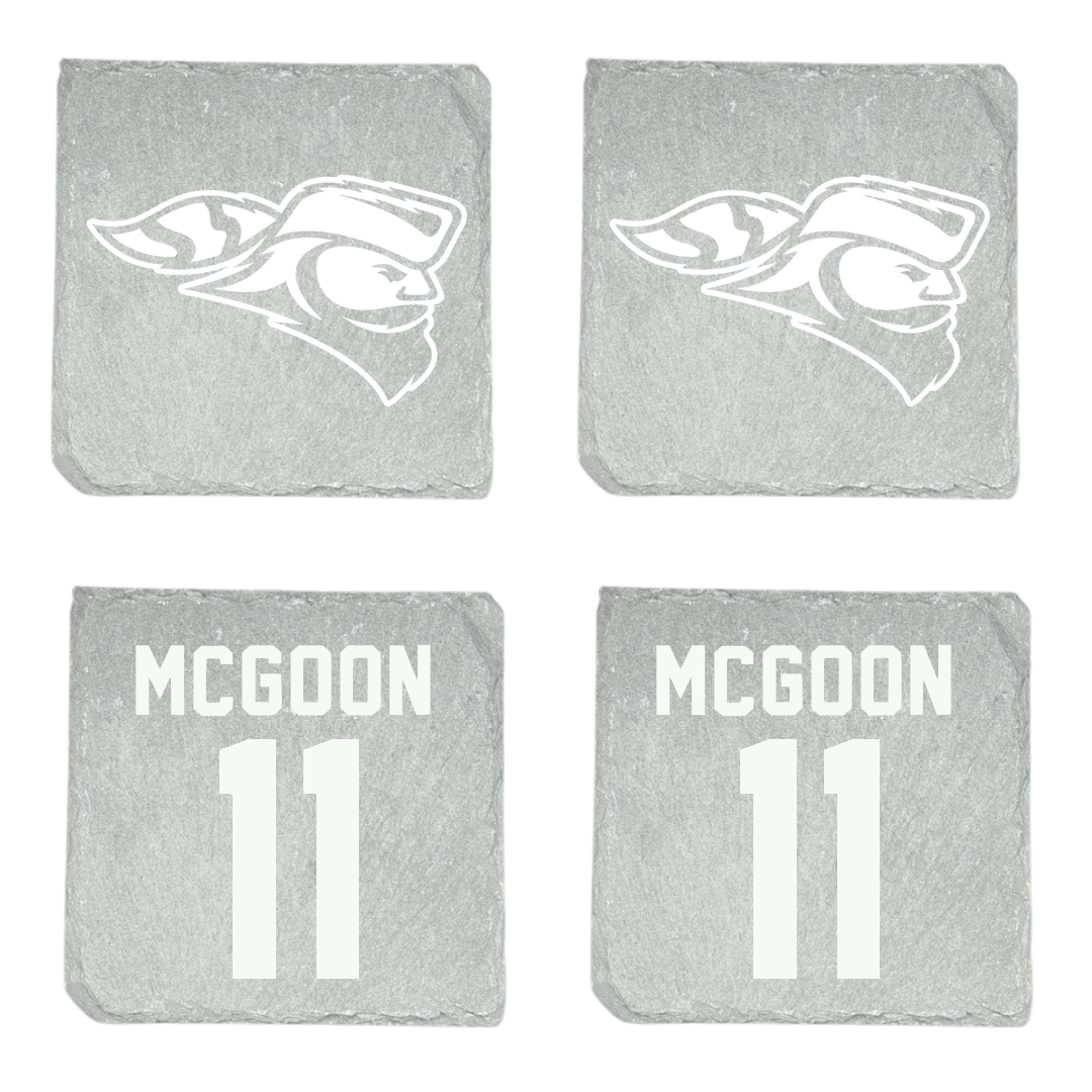Carroll University Lacrosse Stone Coaster (4 Pack)  - #11 Sam McGoon