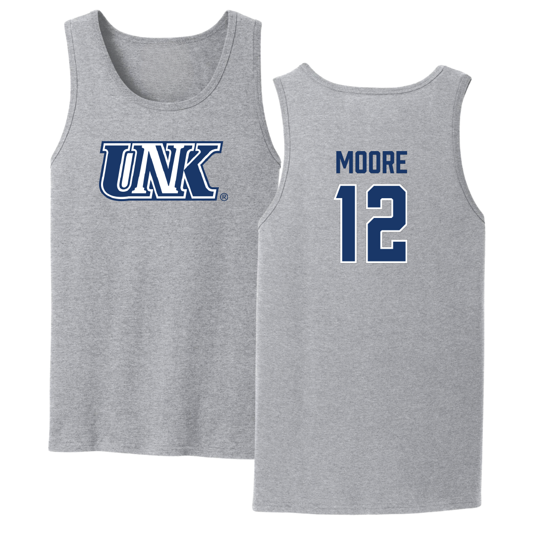University of Nebraska at Kearney Basketball Sport Gray Tank Top - #12 Samantha Moore