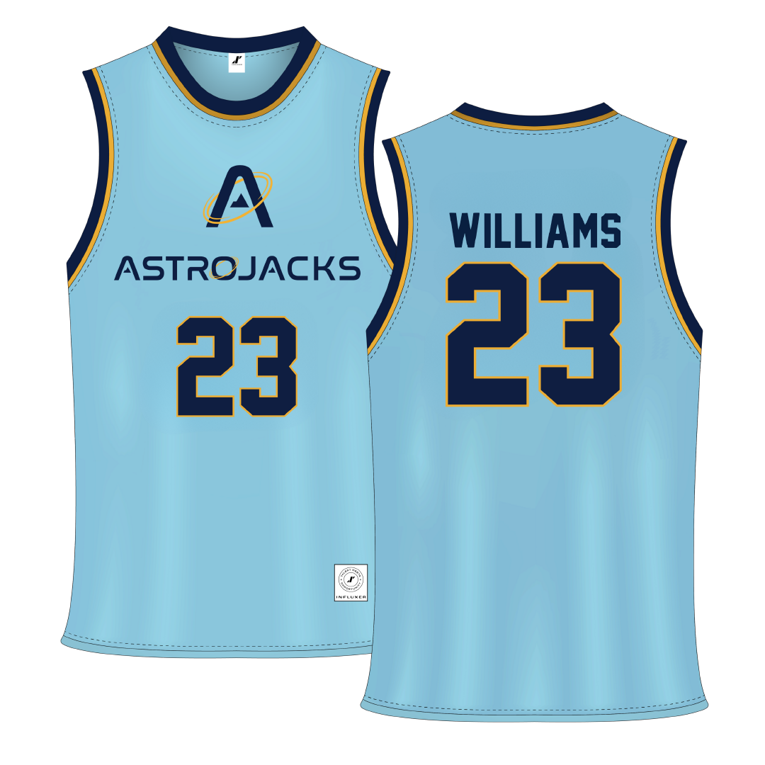 Blue Astrojacks Basketball Jersey - #23 Kayla Williams