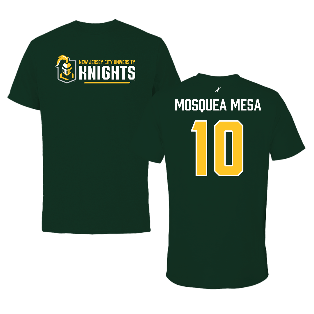 New Jersey City University Baseball Forest Green General Tee - #10 Frandi Mosquea Mesa
