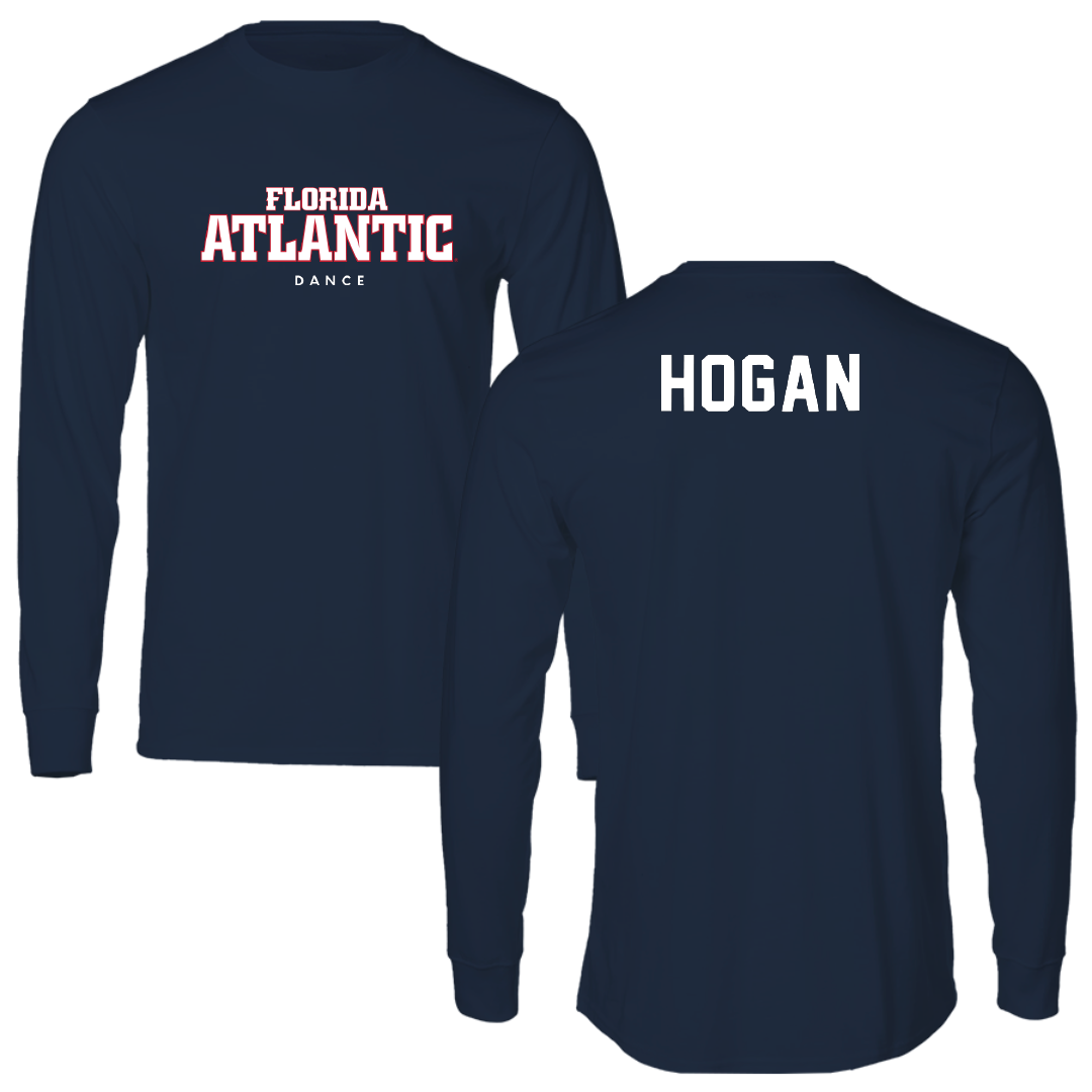 Florida Atlantic University Dance Navy Block Performance Long Sleeve - Ellie Hogan