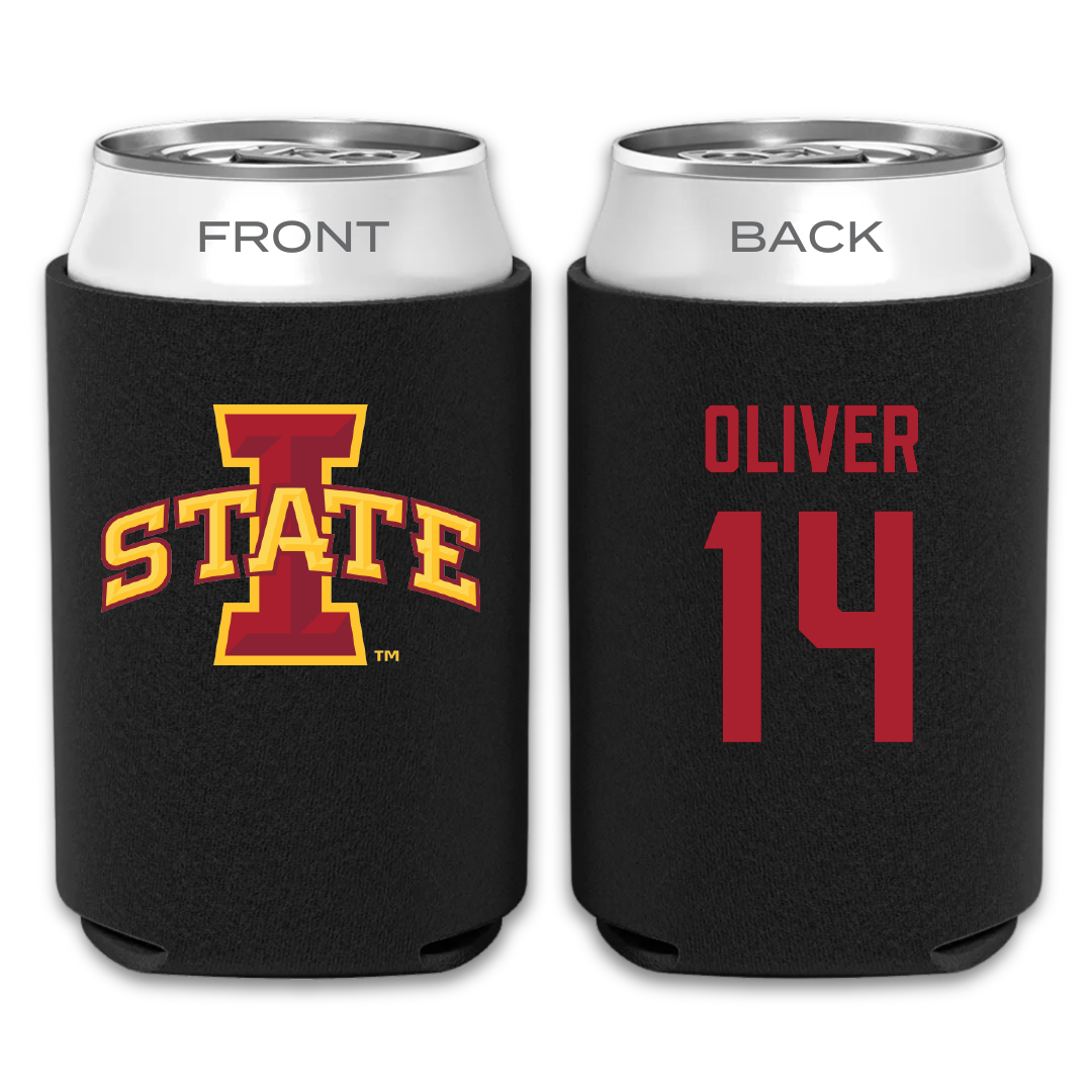 Iowa State University Softball Black Can Cooler - #14 Hayleigh Oliver