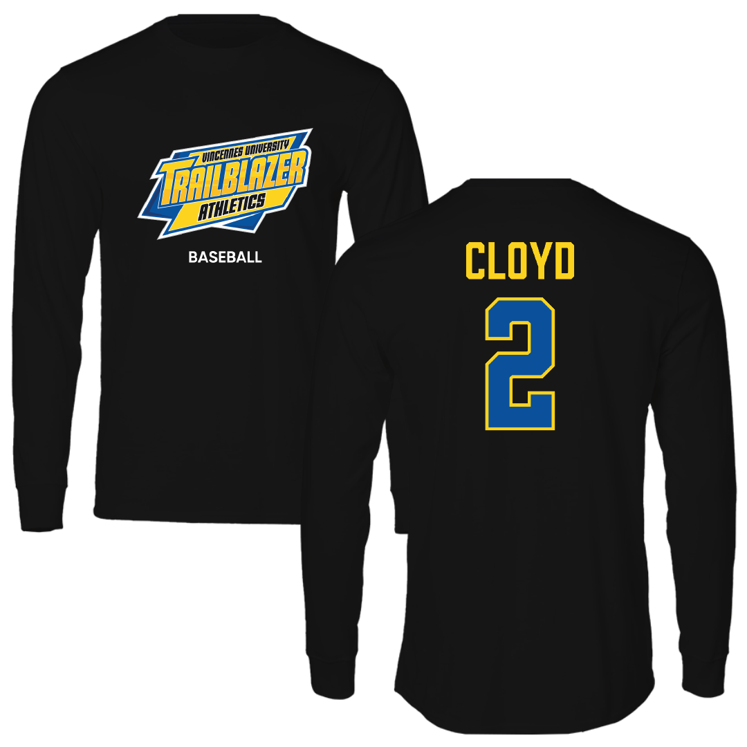 Vincennes University Baseball Black Long Sleeve - #2 Brady Cloyd