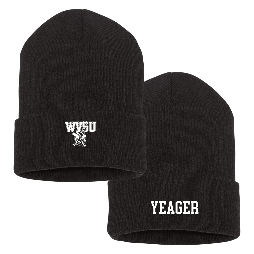 West Virginia State University TF and XC Black Beanie - Alan Yeager