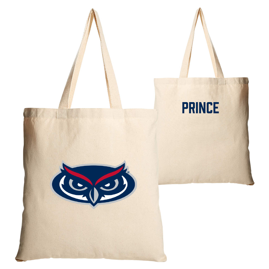 Florida Atlantic University Cheer Tan Canvas Tote Bag - Regina Prince