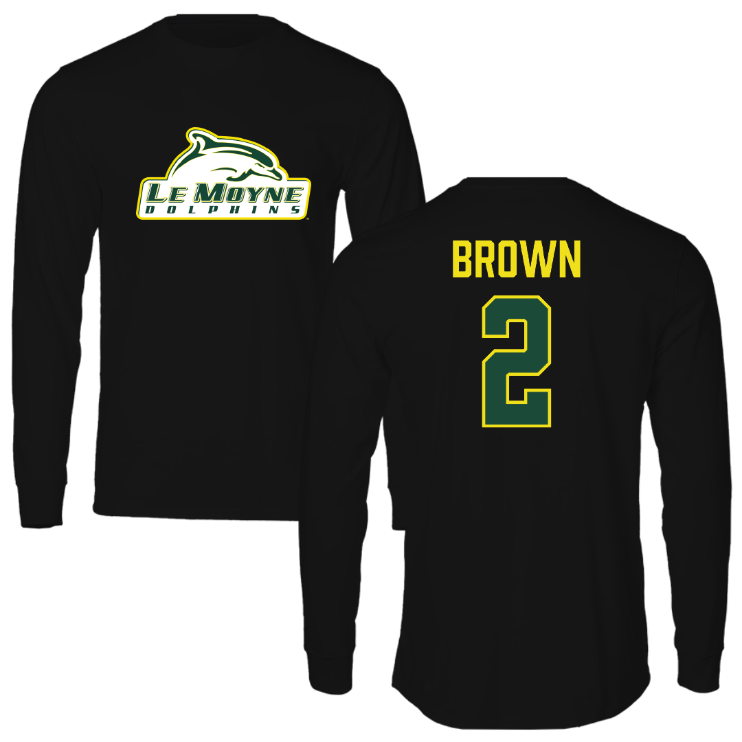 Le Moyne College Soccer (W) Black Long Sleeve - #2 Finley Brown