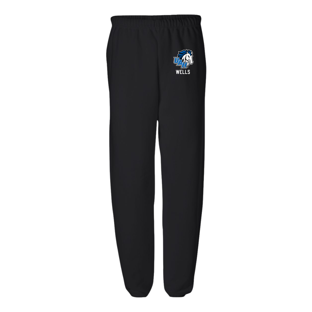 Huntsville Baseball Black Sweatpants - #19 Eli Wells