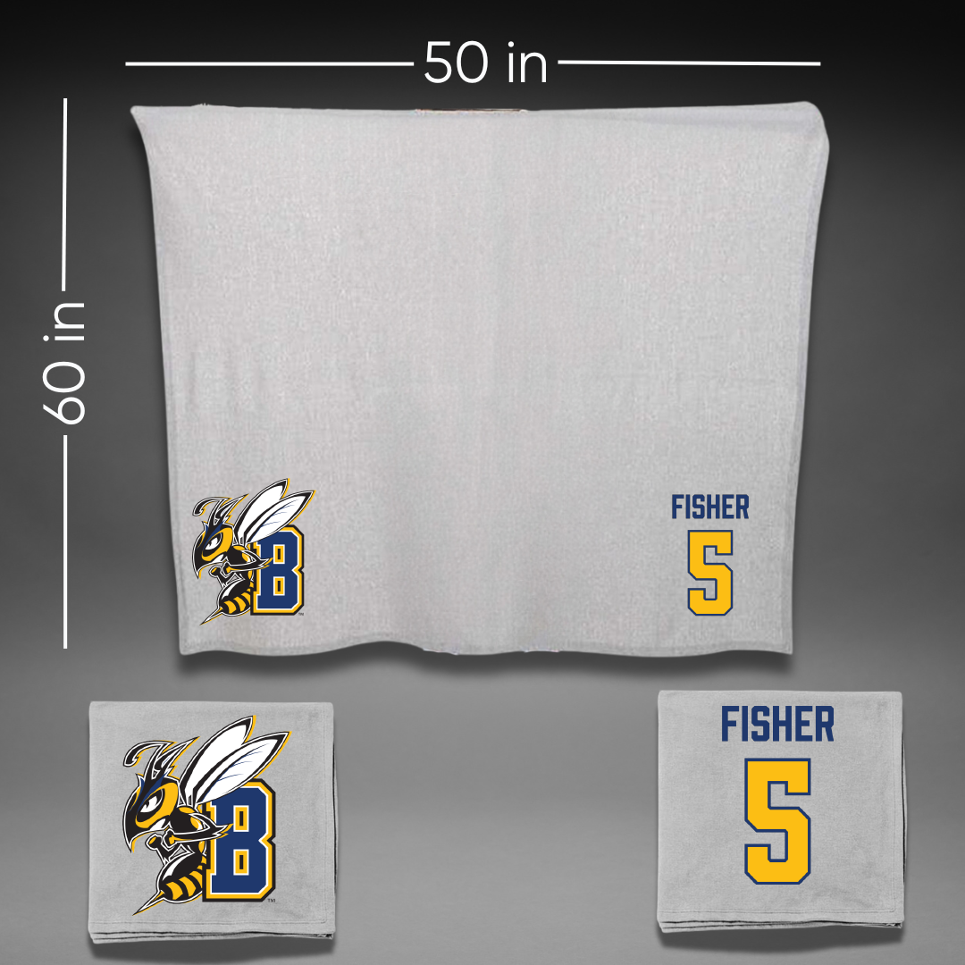 Montana State University Billings Baseball Gray Blanket - #5 Espn Fisher