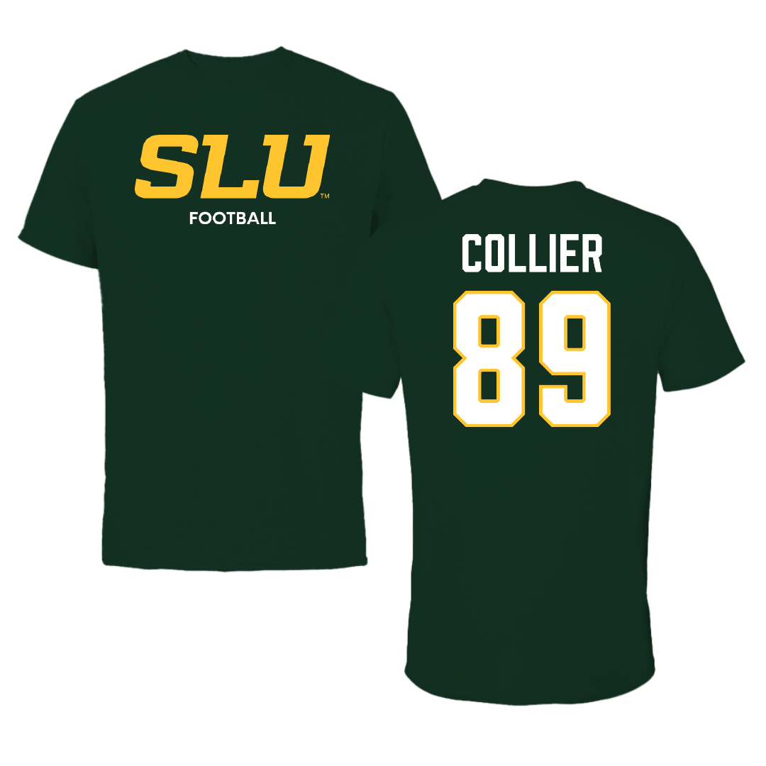 Southeastern Louisiana University Football Forest Green Performance Tee - #89 Cade Collier