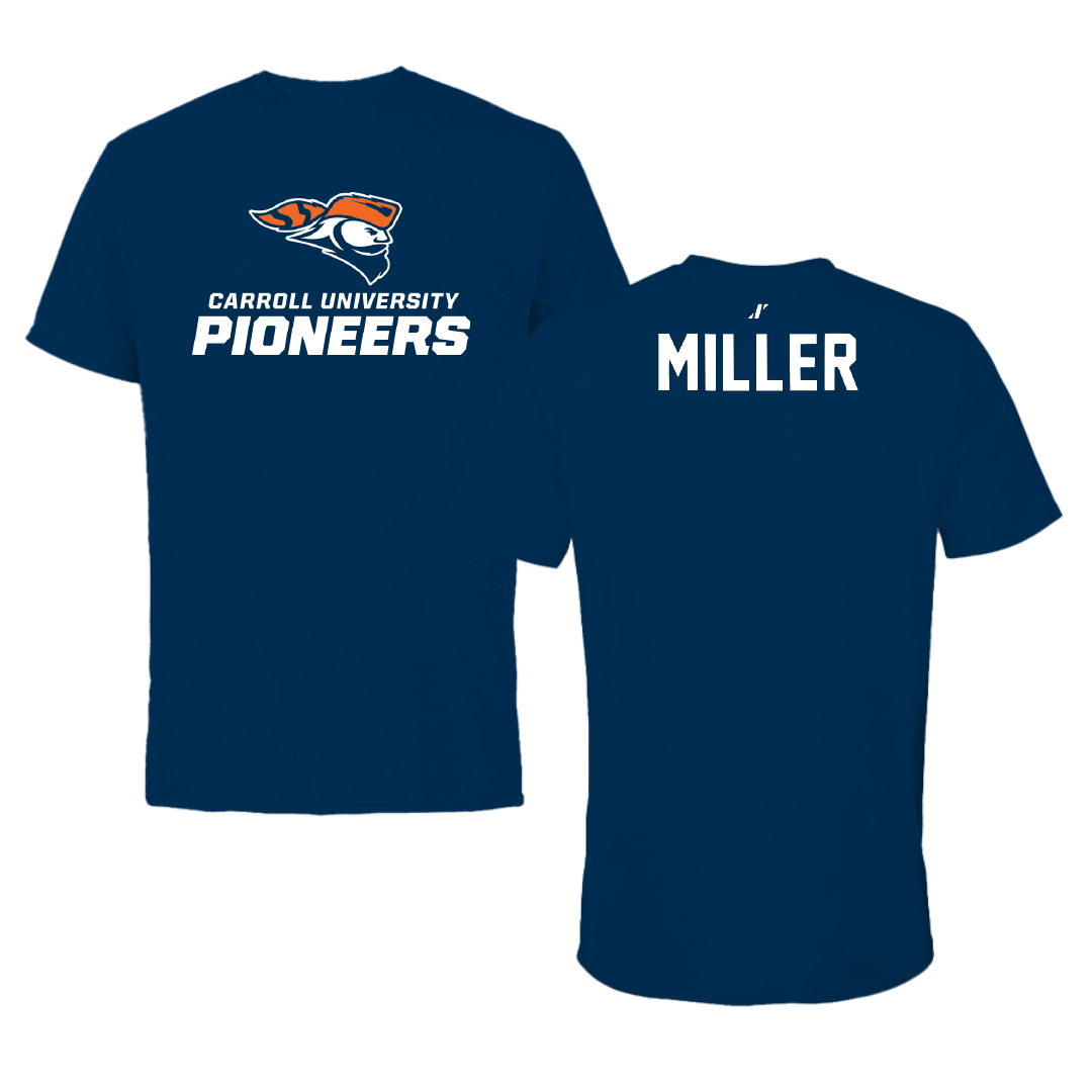 Carroll University Swimming & Diving Navy Tee - Anna Clare Miller